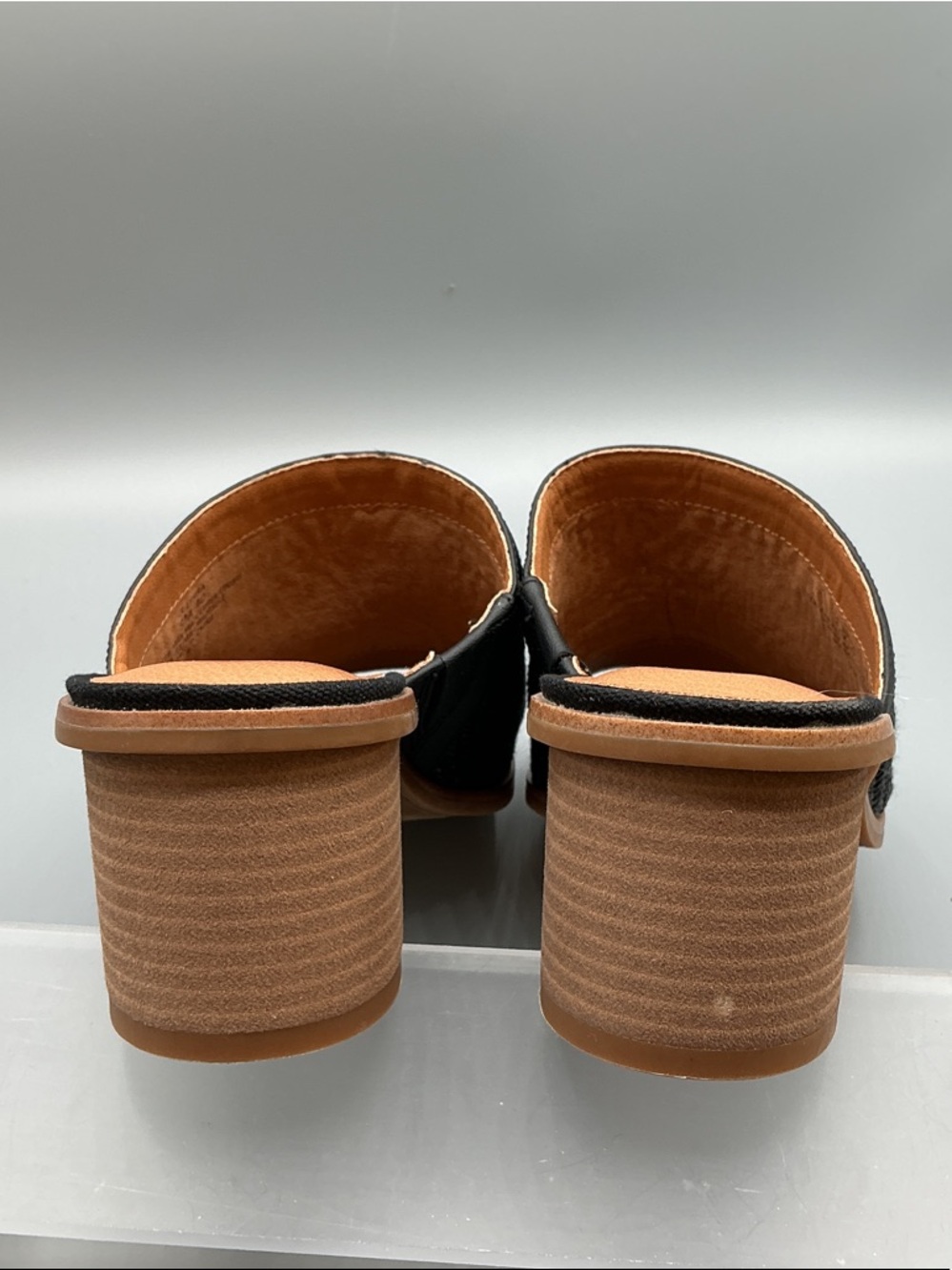 Lucky Brand Lenira Slide Sandal Black Woven Slide Mules, size 9 - Picture 5 of 6